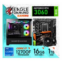 PC GAMER INTEL CORE I7 12700F 16GB DDR4 1TB RTX3060 12GB