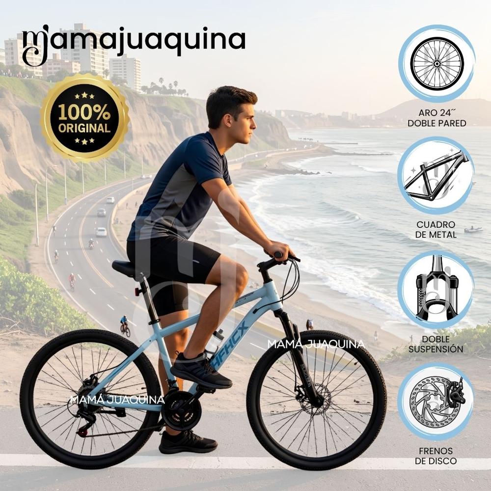 Bicicleta Deportiva Aro 24 SOFHIX Edición Limitada Skye Blue