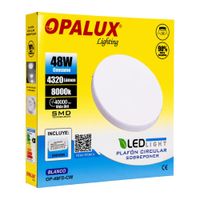 Panel Plafón LED Hielo Opalux 48W Luz Blanca