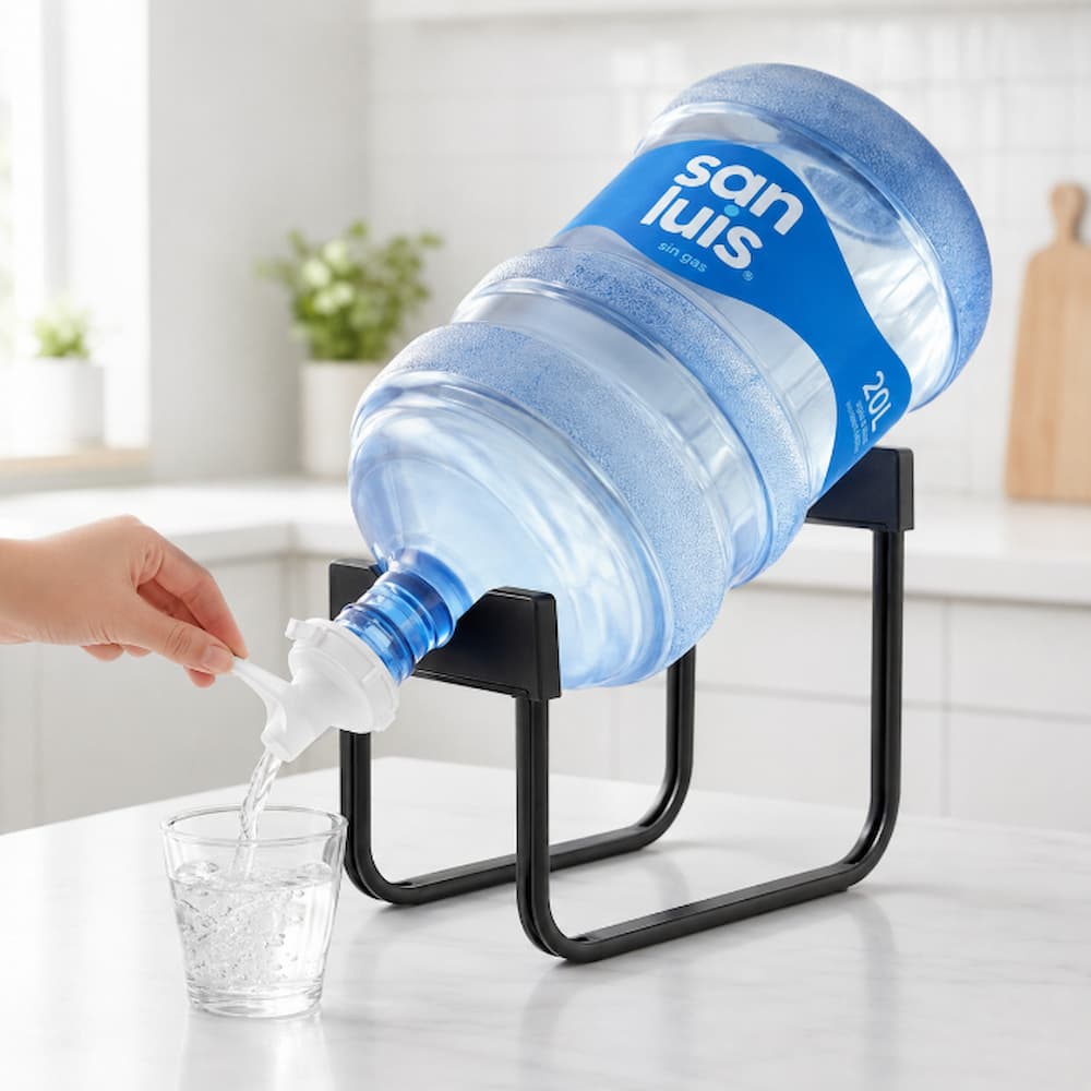 Base Para Bidón De Agua 20L Con Caño Dispensador Incluido