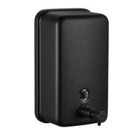 Dispensador de Jabon 1 Lt Acero Inoxidable Color Negro