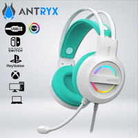 AUDIFONO GAMING IRIS-W TURQUESA RGB
