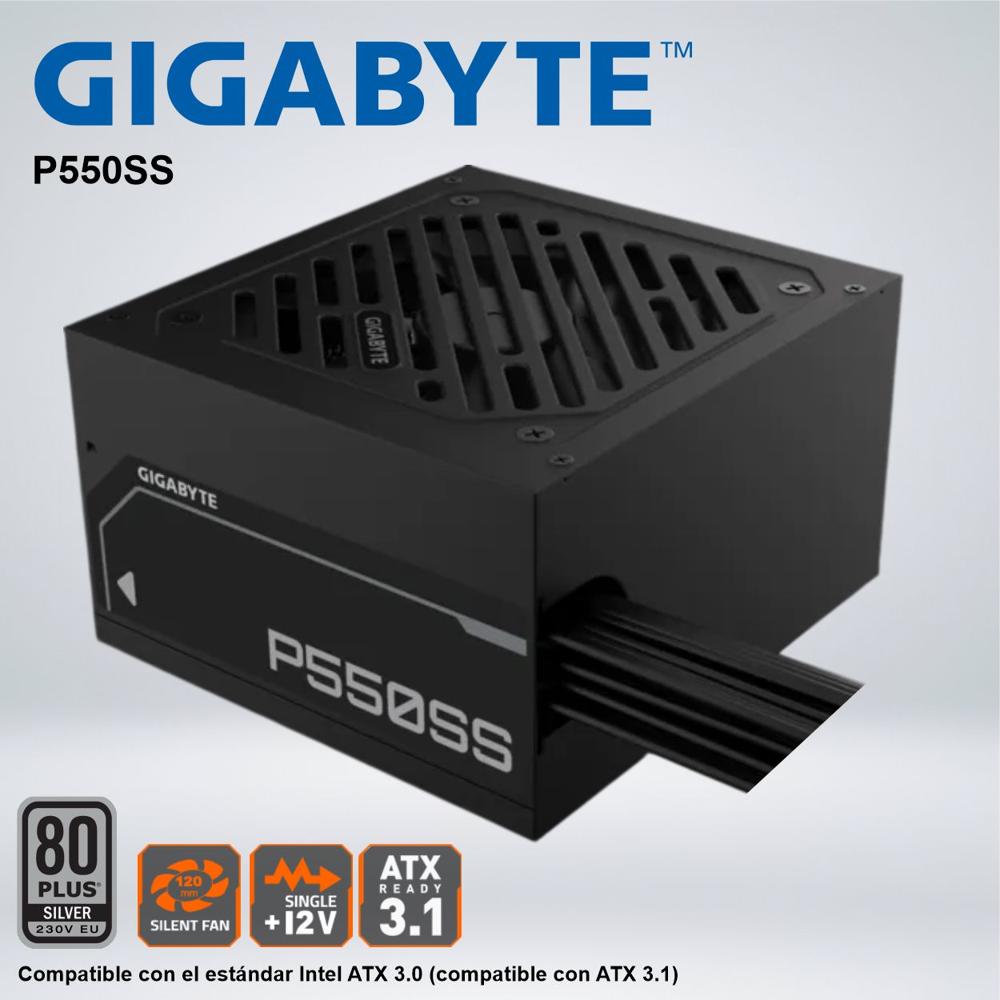 FUENTE DE ALIMENTACIÓN GIGABYTE P550SS 550W GOLD 80 PLUS SILVER