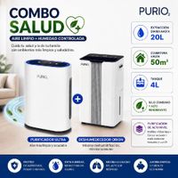 Combo SALUD Purificador Hepa ULTRA y Deshumedecedor 20 L ORION