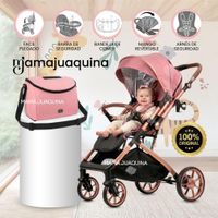 Coche Maleta de Lujo PEGASUS con Bandeja de Comer Edición Exclusiva Pink