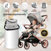 Coche Maleta de Lujo PEGASUS con Bandeja de Comer Edición Exclusiva Gray