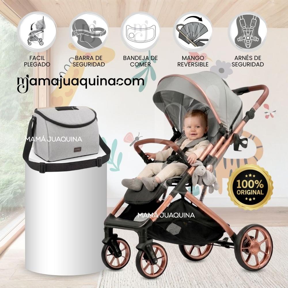 Coche Maleta de Lujo PEGASUS con Bandeja de Comer Edición Exclusiva Gray