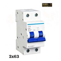 INTERRUPTOR TERMOMAGNETICO  2X63AMP 220V 415V MARCA CELUX