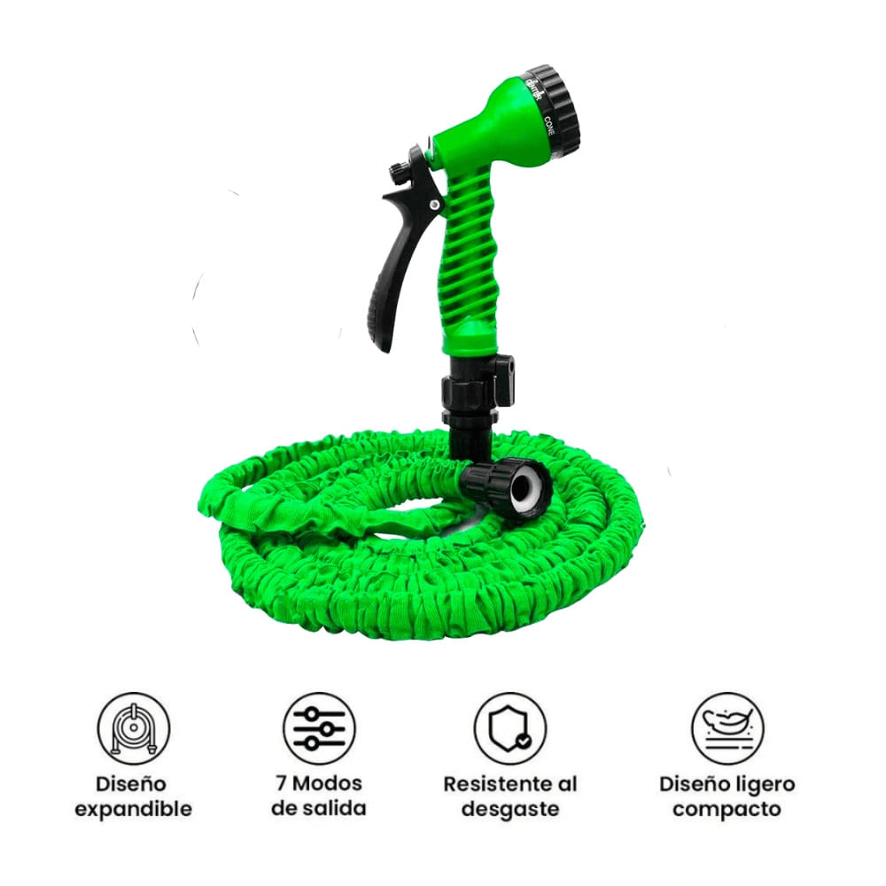 MANGUERA EXPANDIBLE  22.5MTS CON PISTOLA  MULTICHORROS