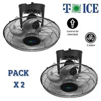 Ventilador de Techo Orbital T-ICE 20 pulgadas Potente Motor 03 Vel - 2 UNIDADES
