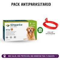 Simparica Antipulgas de 3 Meses de Protección para Perros de 20 a 40kg