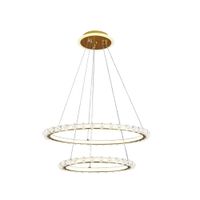 Lámpara colgante LED doble aro premium