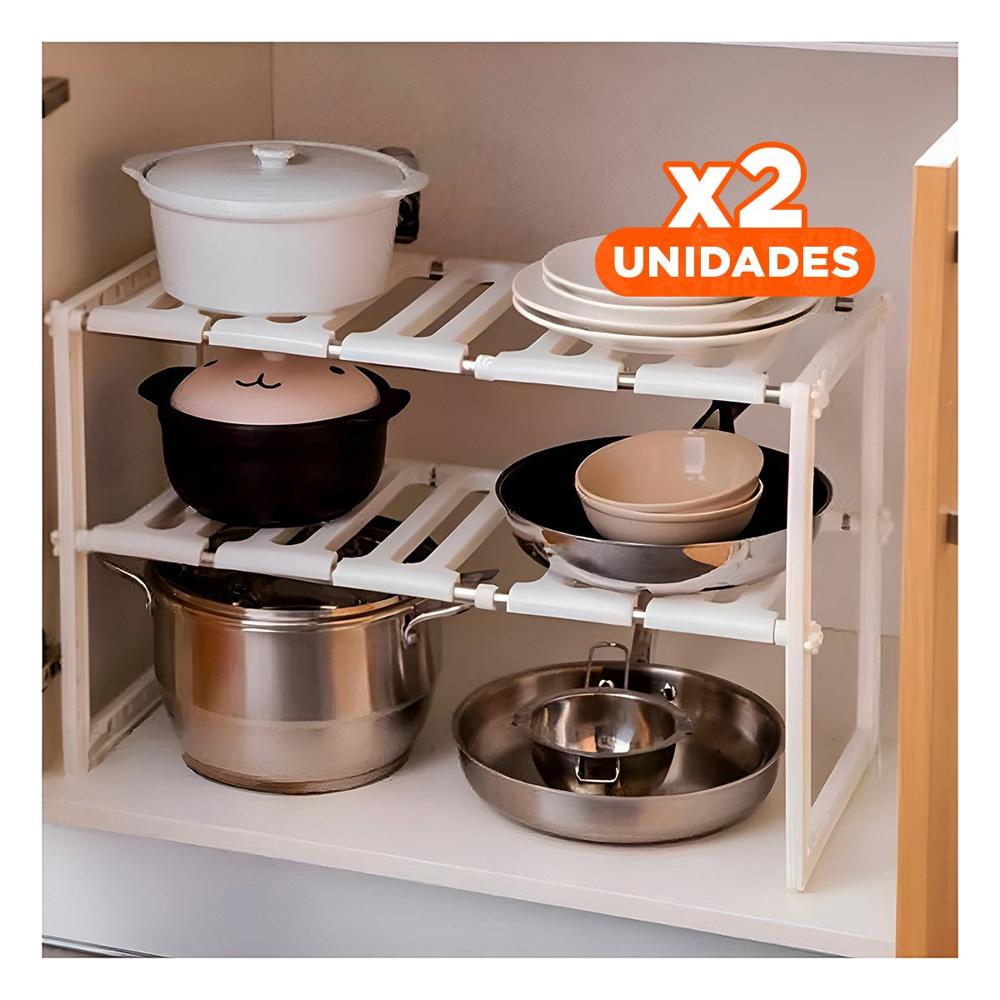Pack2 Soporte de Menaje Blanco para Organizar sus Utensilios de Mesa Y Papel Regalo