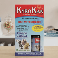 Kyrokan Spray Antipulgas con Friponil al 0.25 para Mascotas - 60ml