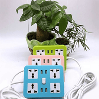 EXTENSION  CUADRADA  UNIVERSAL 4 - USB 4- 2M