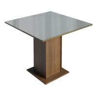 Mesa de Comedor Cuadrada con Encimera de vidrio 4 Puestos 5363