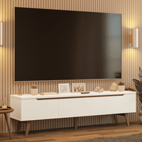 Centro de Entretenimiento Madesa Mesa para TV Doha Hasta 80 Pulgadas Blanco