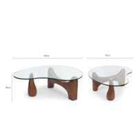 MESA DE CENTRO CASSANDRA VIDRIO