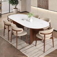JUEGO DE COMEDOR NOGAL 6 SILLAS LUNA BEIGE