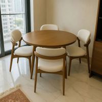 JUEGO DE COMEDOR 4 SILLAS ALBA BEIGE