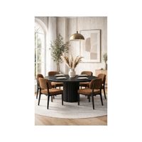 JUEGO DE COMEDOR 6 SILLAS NICOLAS TERRACOTA