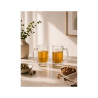 Set de 2 Chops Cerveceros Premium de Vidrio 480 ML