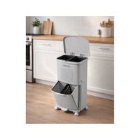 TACHO PARA BASURA MULTIFUNCIONAL GRIS