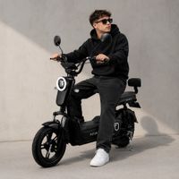 Bicimoto Eléctrica OXEN de Litio 350W Negro - Batería Extraíble