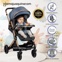 Coche Maleta de Lujo TOKIO II con Bandeja de Comer Edición Exclusiva Blue