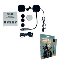 Audífonos Bluetooth Con Micrófono Para Casco Recargable Motos