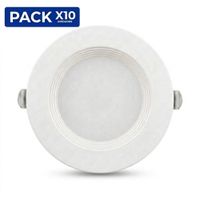 Pack x10 Spot  Empotrar Para Caja Octogonal 9W  Color Blanco Luz Blanca