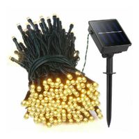 LUCES LED SOLARES DECORATIVAS 10 METROS COLOR ÁMBAR