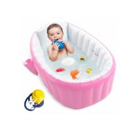 Bañera de Bebe Baño Inflable Antideslizantes con Inflador PREMIUM