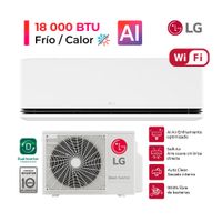 DUALCOOL Aire Acondicionado Inverter 18000 BTU Función frío calor con IA