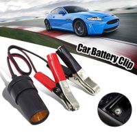 Conector Hembra Cigarrera Con Pinzas Cocodrilo Para Batería