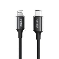 Cable lightning de iphone Ugreen 1m 60w Negro
