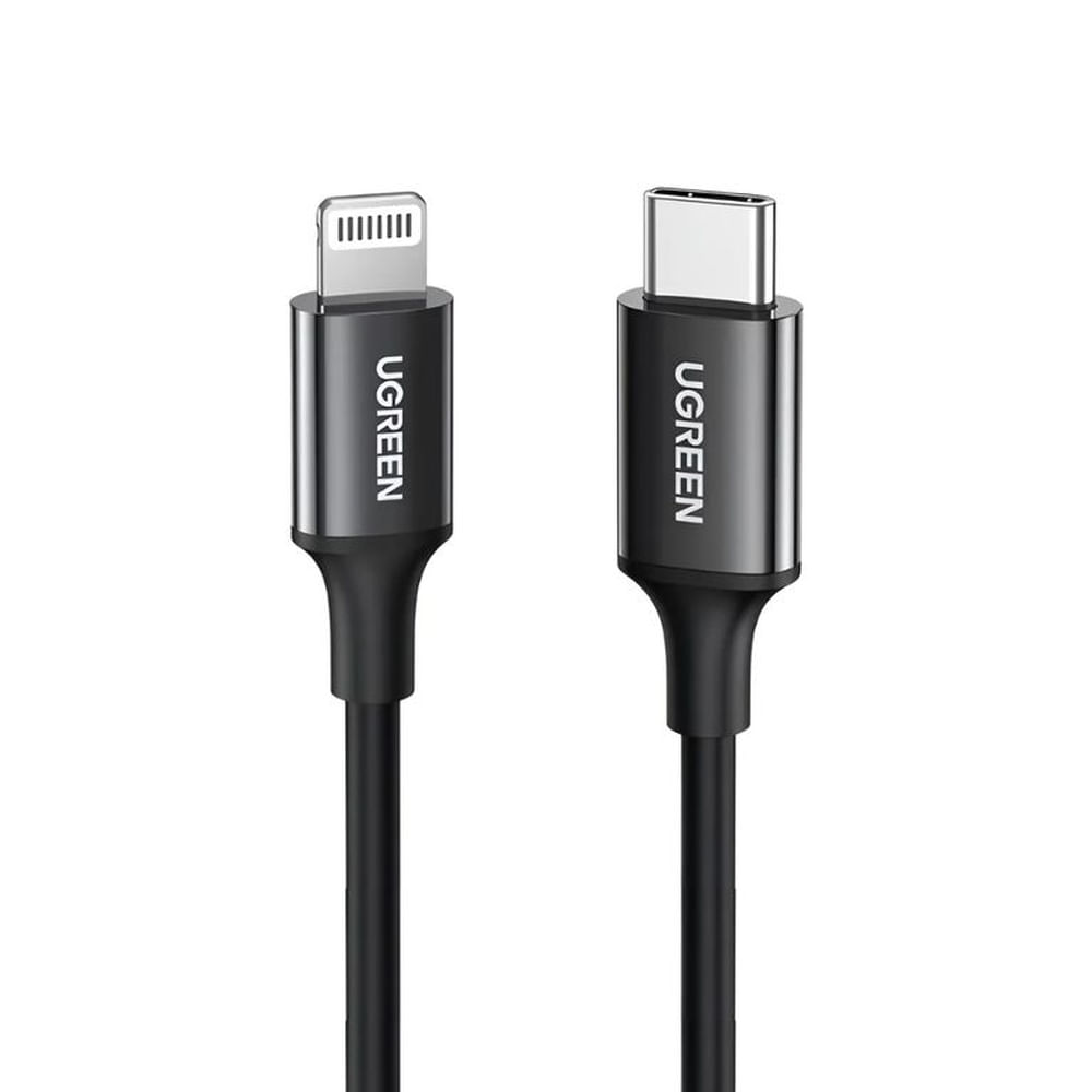 Cable lightning de iphone Ugreen 1m 60w Negro