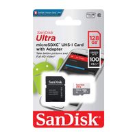 Memoria Micro SD SanDisk Ultra 128GB A1 UHS-I Clase 10 100MB/s con Adaptador SD