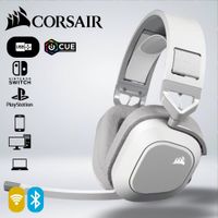 AUDIFONO GAMING CORSAIR HS80 MAX WHITE WIRELESS