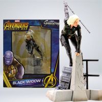 FIGURA MARVEL GALLERY BLACK WIDOW PVC DIORAMA - VIUDA NEGRA