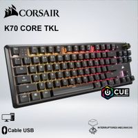 TECLADO GAMING CORSAIR K70 CORE TKL RGB ALAMBRICO