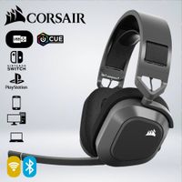 AUDIFONO GAMING CORSAIR HS80 MAX BLACK WIRELESS