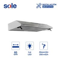 Campana Extractora Sole Hera 80 Cm  TURE20CO