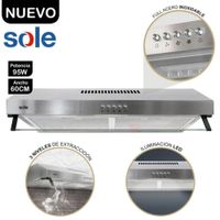Campana Extractora Sole  Inox Roma 60 Cm TURE15COV2