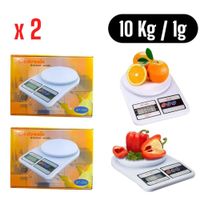2 Balanza Digital Cocina 10kg 1g Alta Precisión Repostería