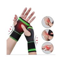 1 Muñequera Deportiva Ajustable con Gel Protección Ortopedica