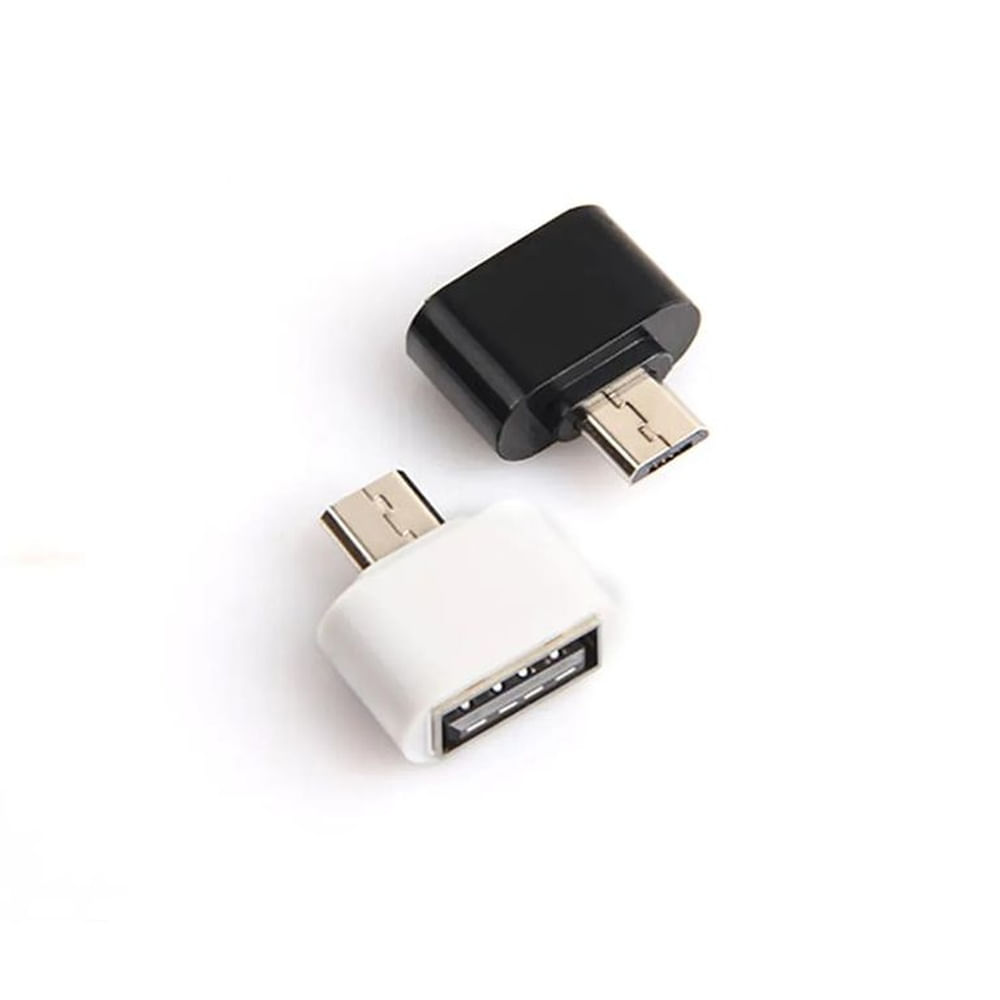 x2 Adaptadores Conectores V8 OTG Micro USB a USB Hembra