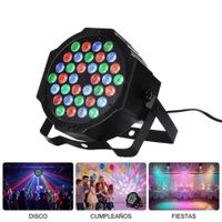 Reflector Par LED 36 RGB 3W Profesional - Luz Audiorítmica y DMX para Eventos y DJ