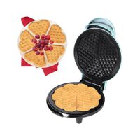 Wafflera Eléctrica Antiadherente Molde De Corazón Waffles