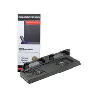 Base para PS4 Soporte Cooler Cargador de Mandos Doble Ventilador